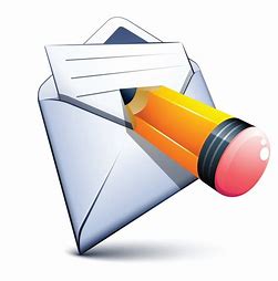 Letter in envelope with pencil 